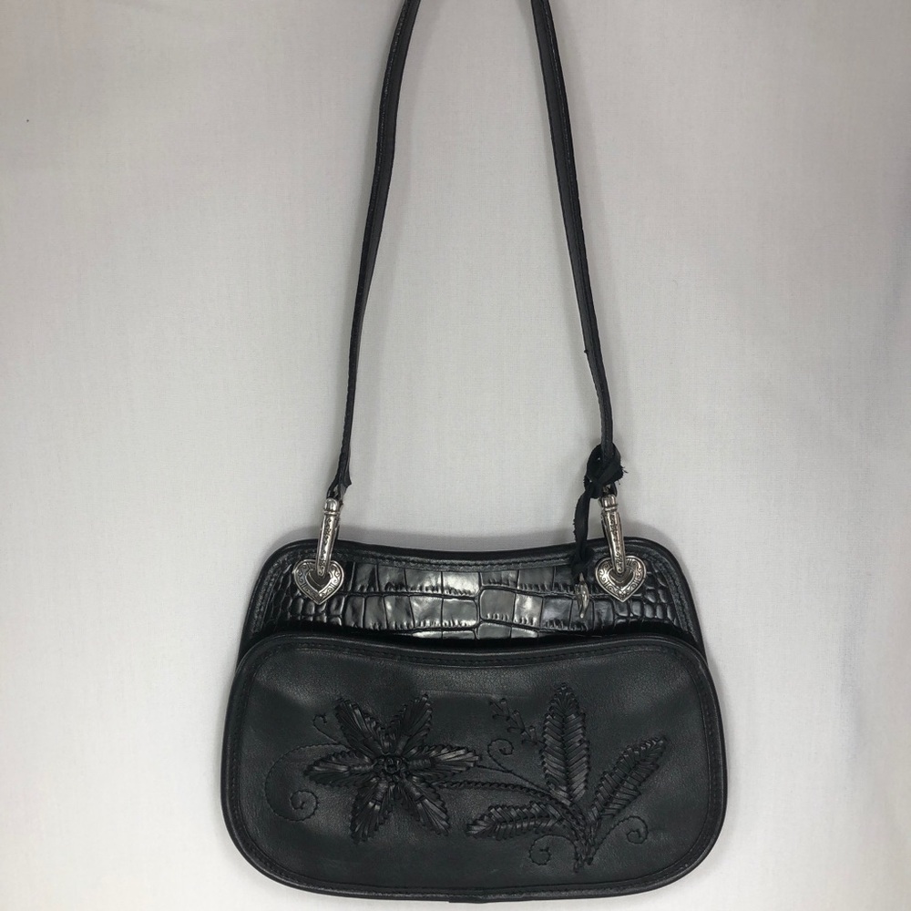 Brighton Black Convertible Shoulder Bag Clutch